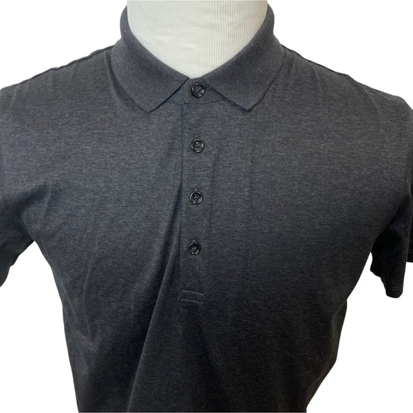 Hugo Boss Men's Gray Regular Fit Mercised Polo Shirt Sz L- NEW