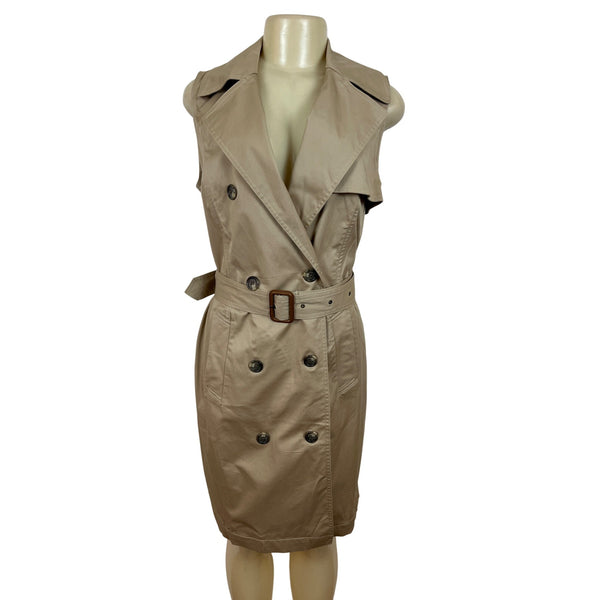 Ralph Lauren Womens Sleeveless Trench Dress With Belt Size 2 - New