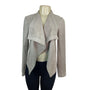 BB Dakota Womens Taupe Waterfall Open Front Jacket Size S