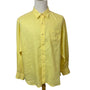 Tommy Bahama Mens Yellow Long Sleeve Linen Button-Up Shirt Sz XL