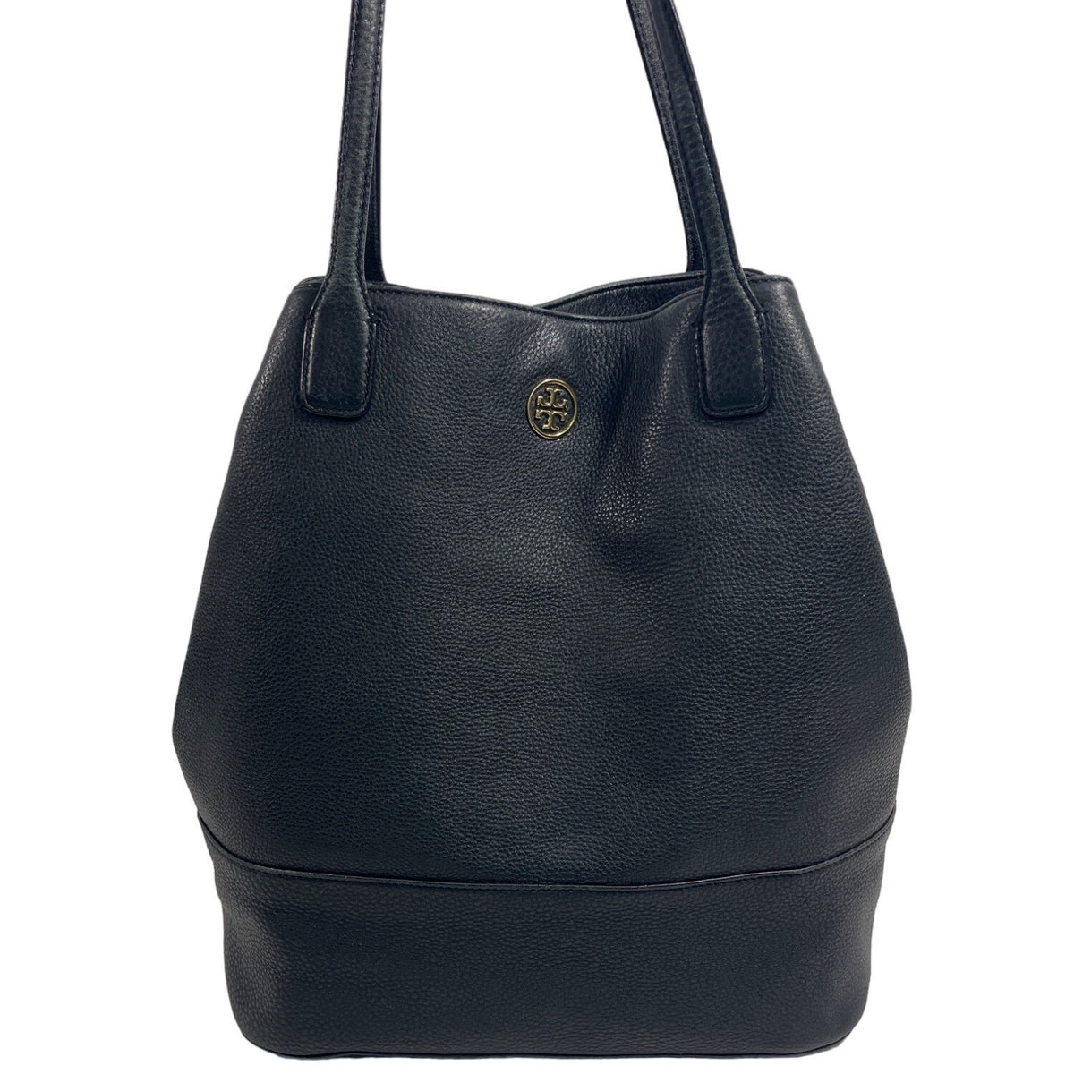 Tory Burch Women's Black Leather Shoulder Tote Satchel Bag Sz L