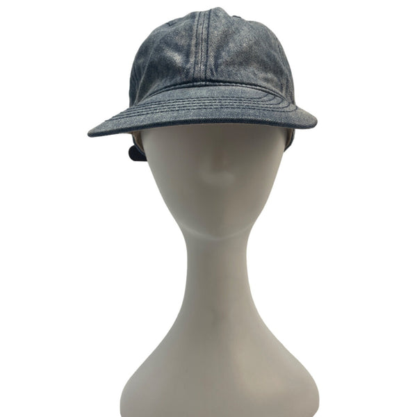 Denim Baseball Cap Adjustable Strap Blue