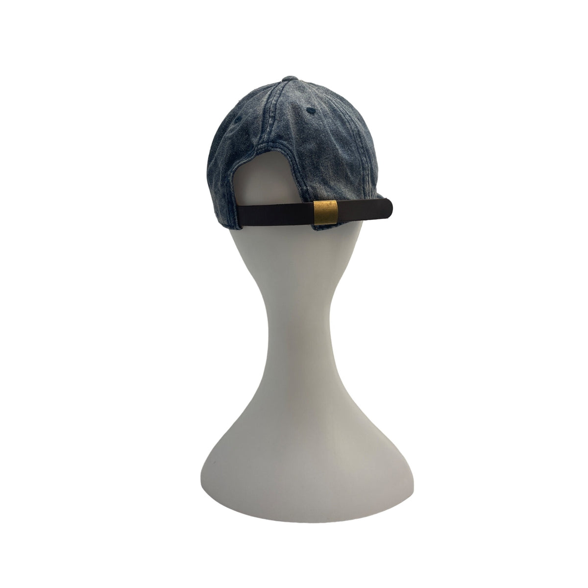 Denim Baseball Cap Adjustable Strap Blue