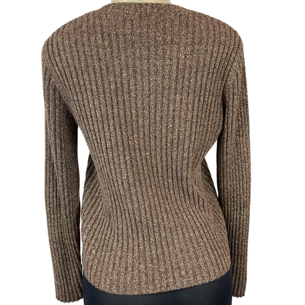 Vtg Ralph Lauren Women's Brown Sweater Sz L