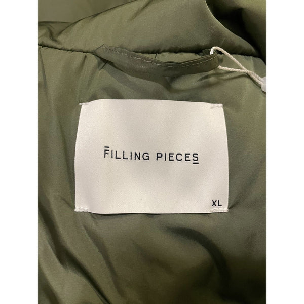 NWT Filling Pieces Military Gilet Full Zipper Casual Dark Green Men's Jacket XL