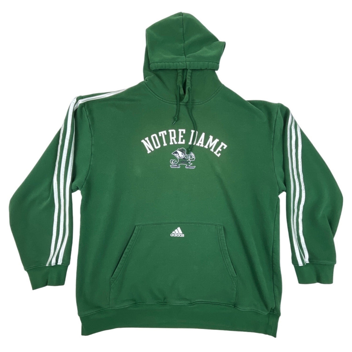 Adidas Men's Green Notre Dame Hoodie Jacket Sz L