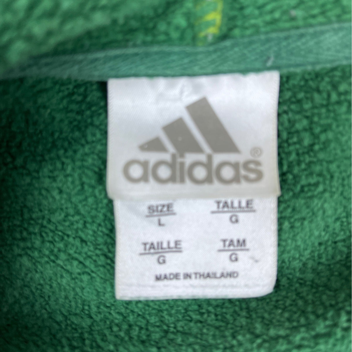 Adidas Men's Green Notre Dame Hoodie Jacket Sz L