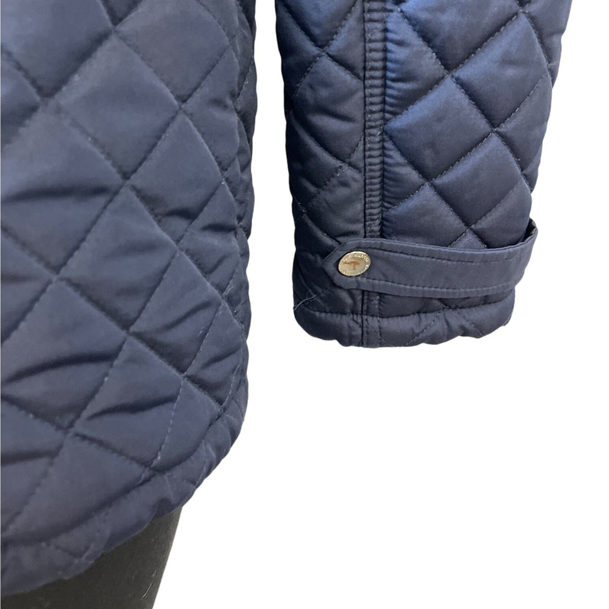 Tommy Hilfiger Women's Navy Blue Quilted Hooded Winter Coat Sz XS