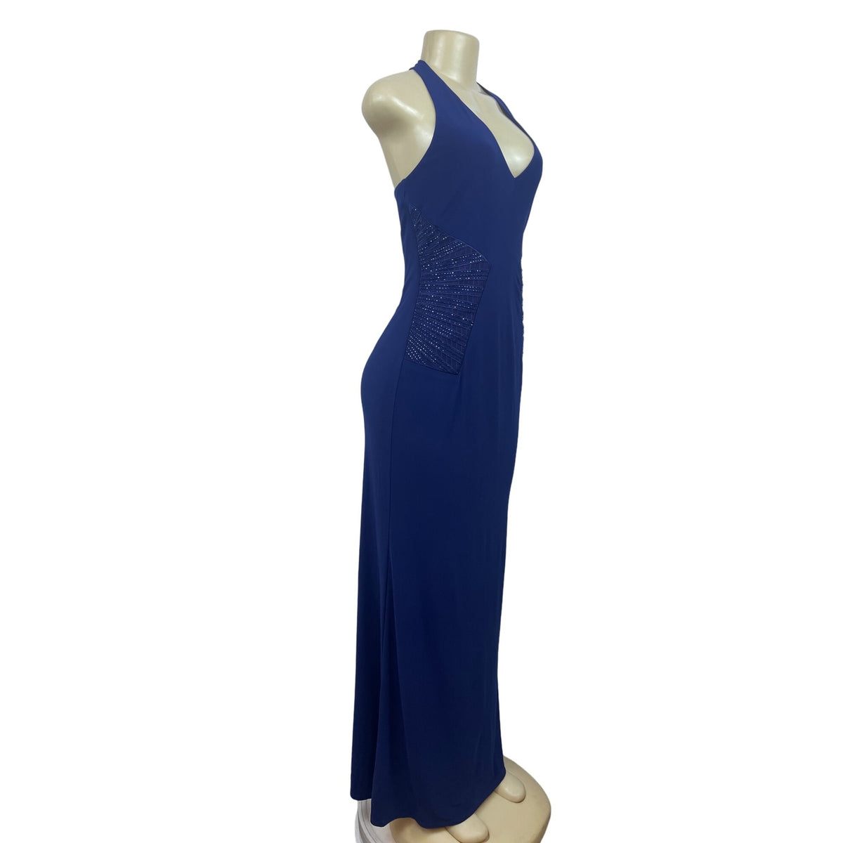 Laundry Women’s Blue Halter Long Dress Sz 4 (EU 36) NWT