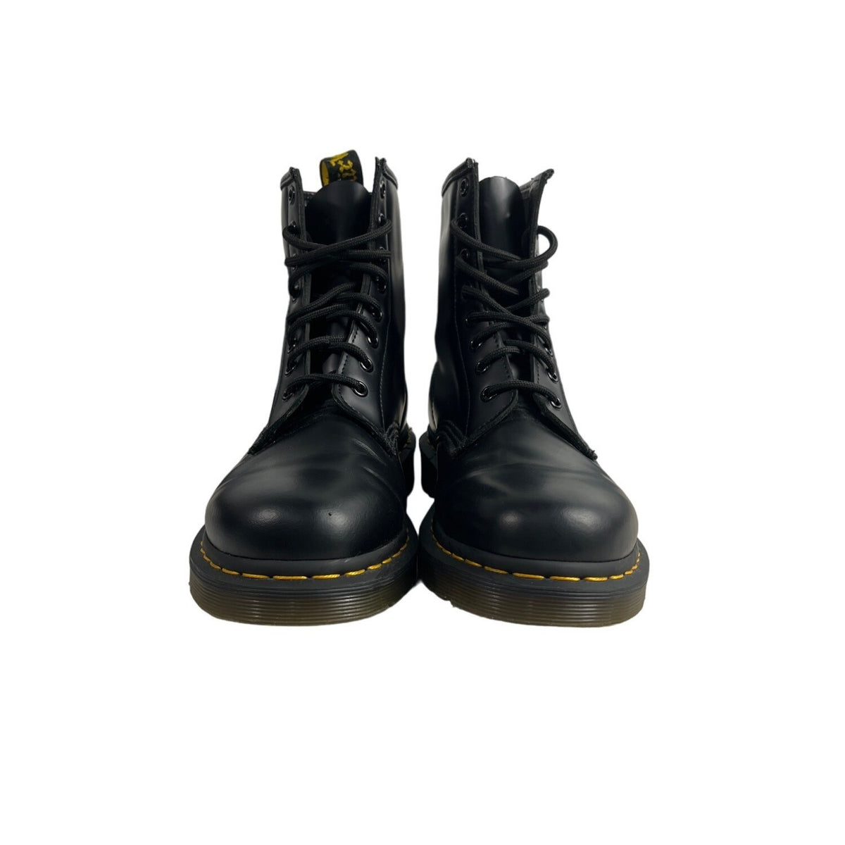 Dr Martens Men' s Black Leather Air Cushion Boots Sz 8M