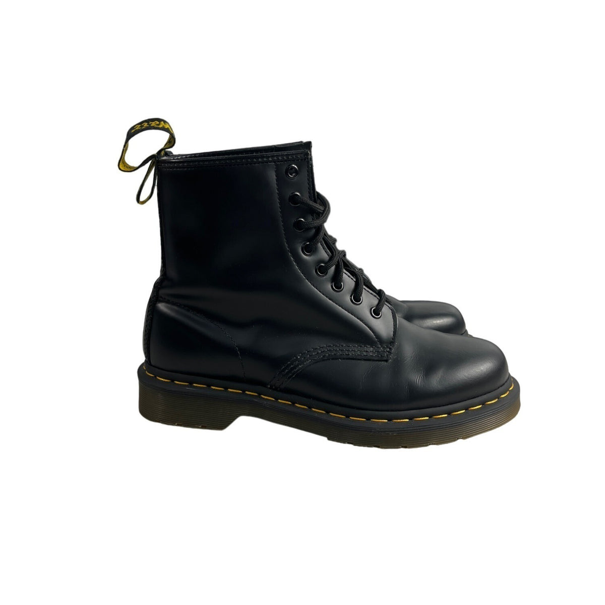 Dr Martens Men' s Black Leather Air Cushion Boots Sz 8M