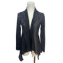 Patrizia Luca Milano Womens Sheer Black Open Front Cardigan Jacket Size XS- New