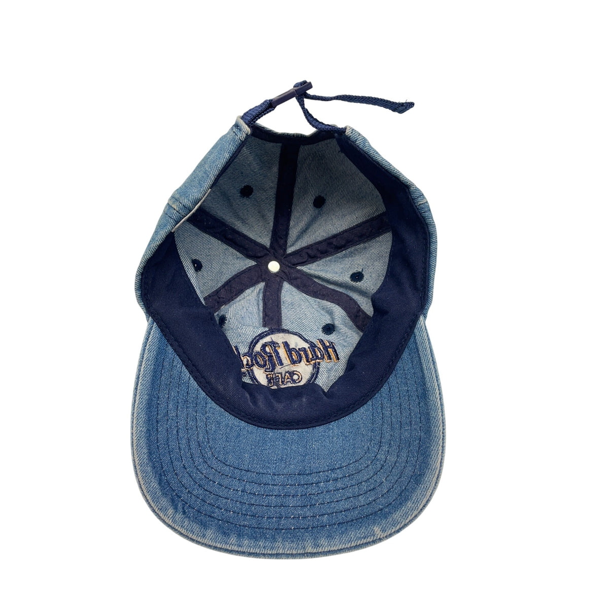 Hard Rock Cafe Rome Denim Adjustable Strapback Cap