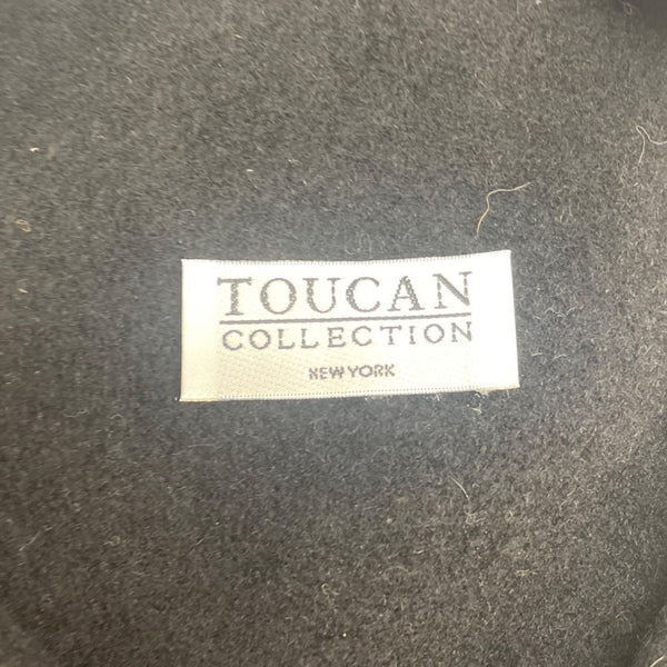 Toucan Colection Unisex Black Wool French Beret - One Size