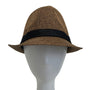 Andaz Men's Brown Pinch Top Fedora Hat NWT