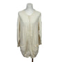 Bern Conrad Cream Cable Knit Cardigan With Pockets & Button Closure Sz M