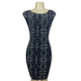 Printed Bodycon Women’s Black Dress Sz S