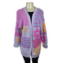 Sincerely Jules Womens Open Front Cardigan Pink Orange & Purple - Sz S - New