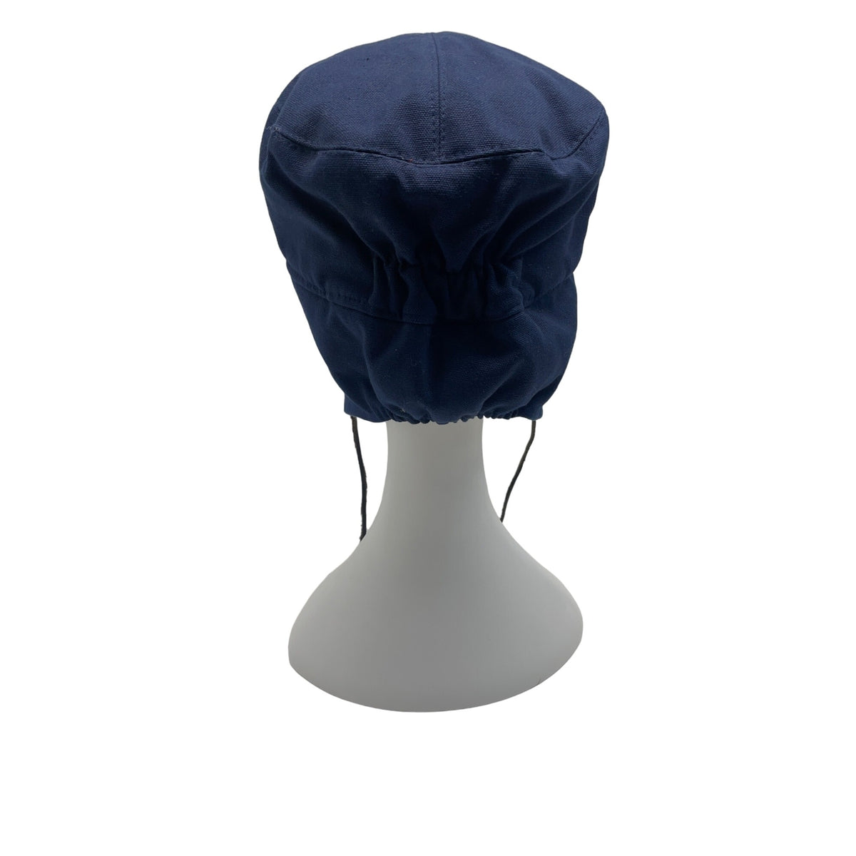 Fits. Unisex Navy Blue Cotton & Polyester Winter Hat With Ear Flaps