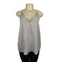 Victoria + Sophia Women's Grey Strappy Blouse Sz M