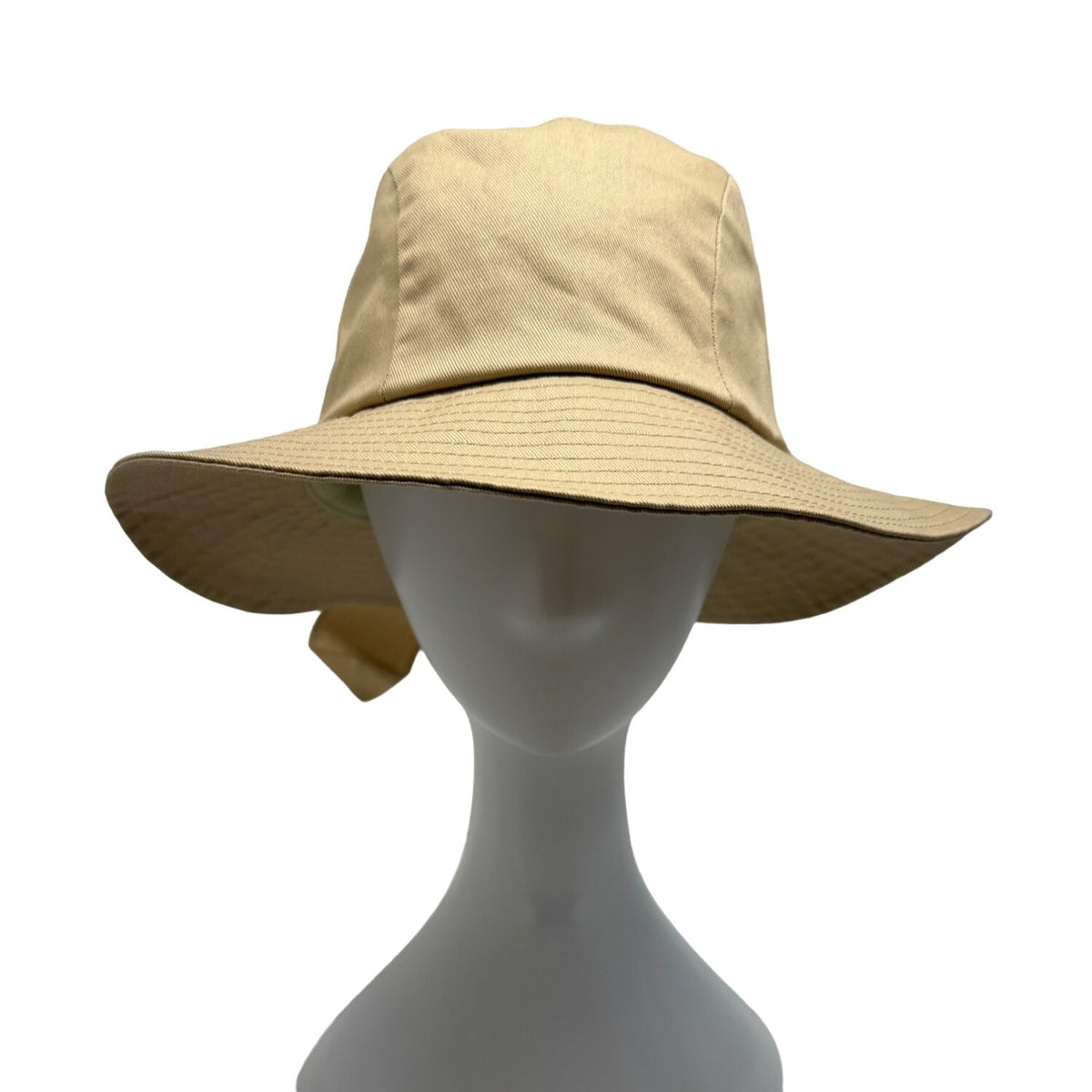 Betmar Women's Beige Tied Back Sun Hat