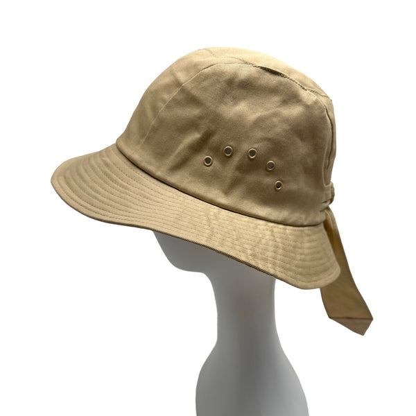 Betmar Women's Beige Tied Back Sun Hat