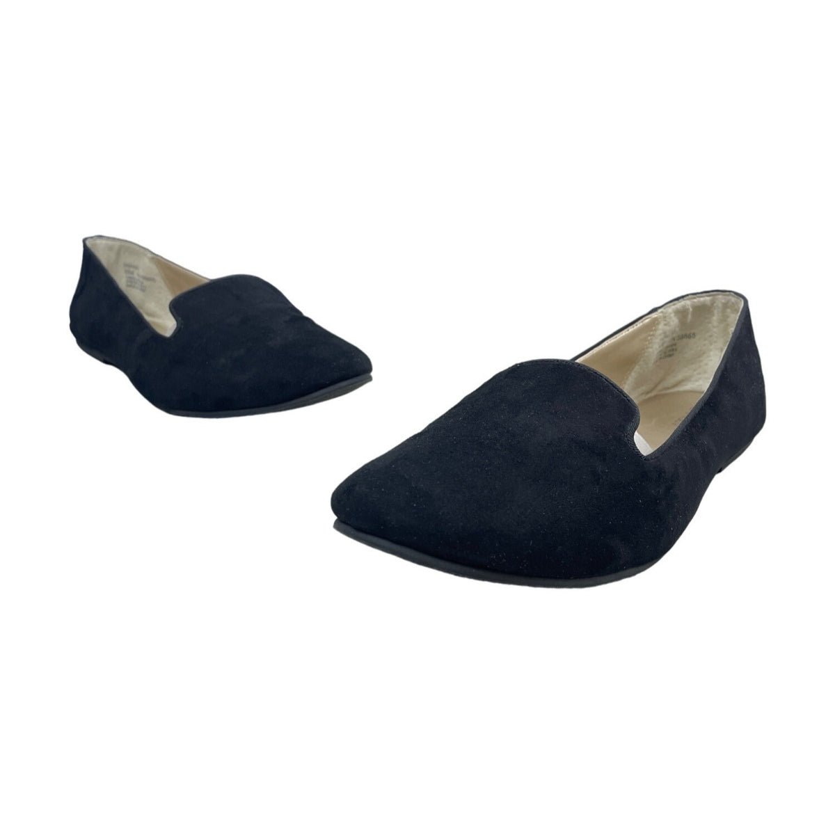 Abound Women's Black Suede Flat Shoes Sz 10 M