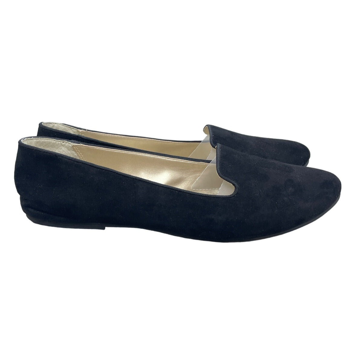 Abound Women's Black Suede Flat Shoes Sz 10 M