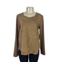 Neiman Marcus Women's Long Sleeve Brown Shirt Sz L