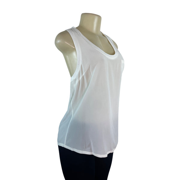 Joie Womens White Sleeveless Tank Top With Pocket Lightweight Size XS- New