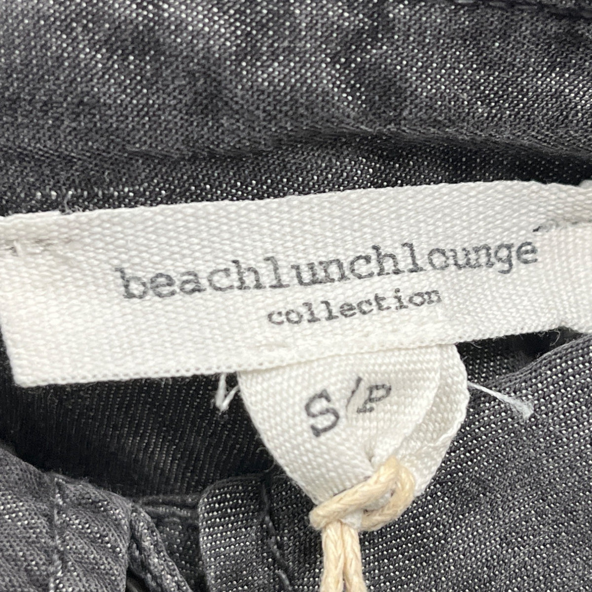 Beachlunchlounge Womens Gray Long Sleeve Button-Up Denim Shirt Sz S/P - New