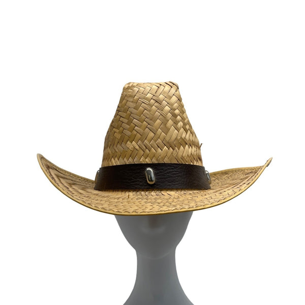 Men's Beige Southern Straw Cowboy Hat