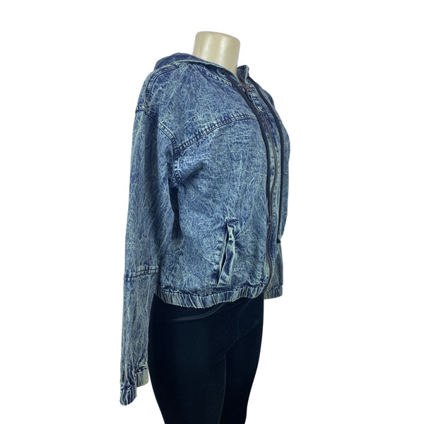 Thrill Jeans Girls Youth Blue Jean Jacket Sz L