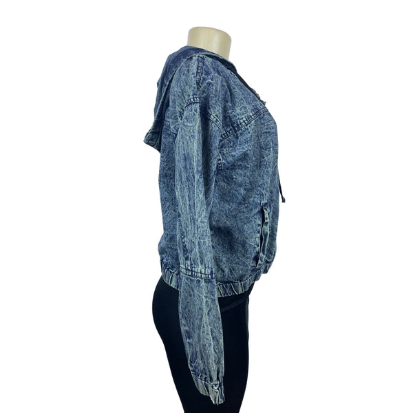 Thrill Jeans Girls Youth Blue Jean Jacket Sz L