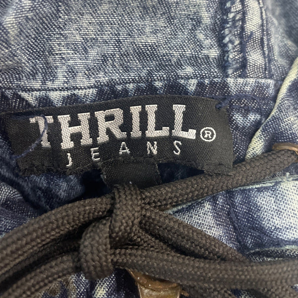 Thrill Jeans Girls Youth Blue Jean Jacket Sz L