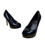 Cole Haan Women’s Black Patent Leather Peep Toe Platform Pumps Size 9B - New