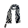 Steve Madden Monogram Black And White Women One Size Scarf New