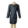 Peter Cohen Women's Black Mini Skirt and Long Sleeve Top Set Sz M