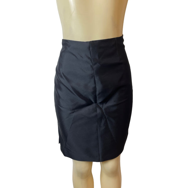 Peter Cohen Women's Black Mini Skirt and Long Sleeve Top Set Sz M