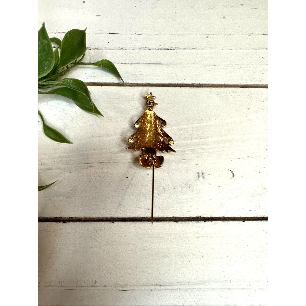 Vintage Christmas Tree Brooch Pin