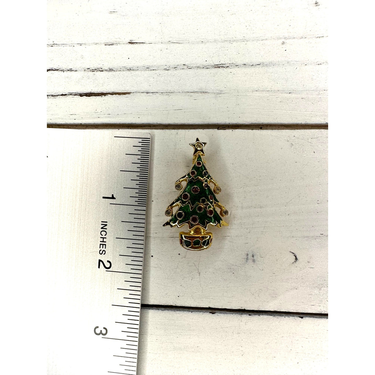 Vintage Christmas Tree Brooch Pin