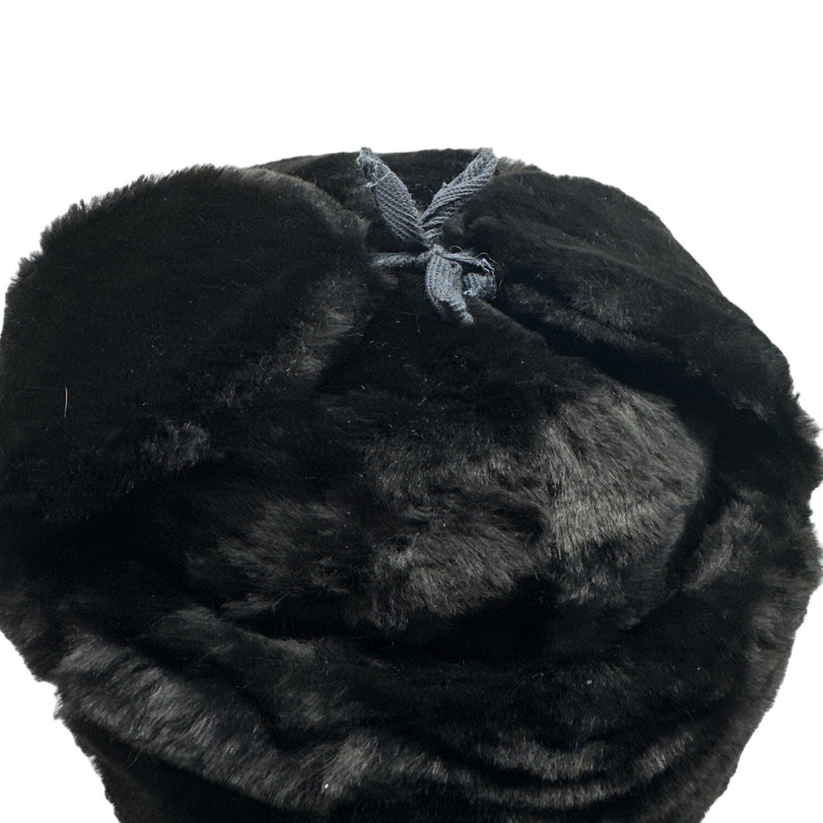 Vintage Russian Military Men's Black Cossack Imperial Eagle Winter Hat Sz L