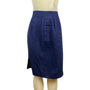 Victor Costa Navy Skirt Size 10 Rayon and Polyester Lined Womens Knee-Length Sz 10