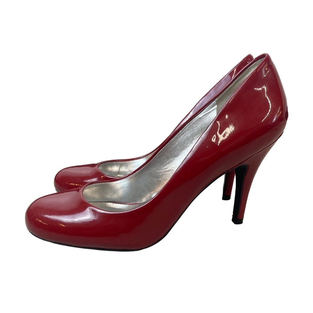 Jessica Simpson Women's Cherry Red Round Toe Heels Sz 8W