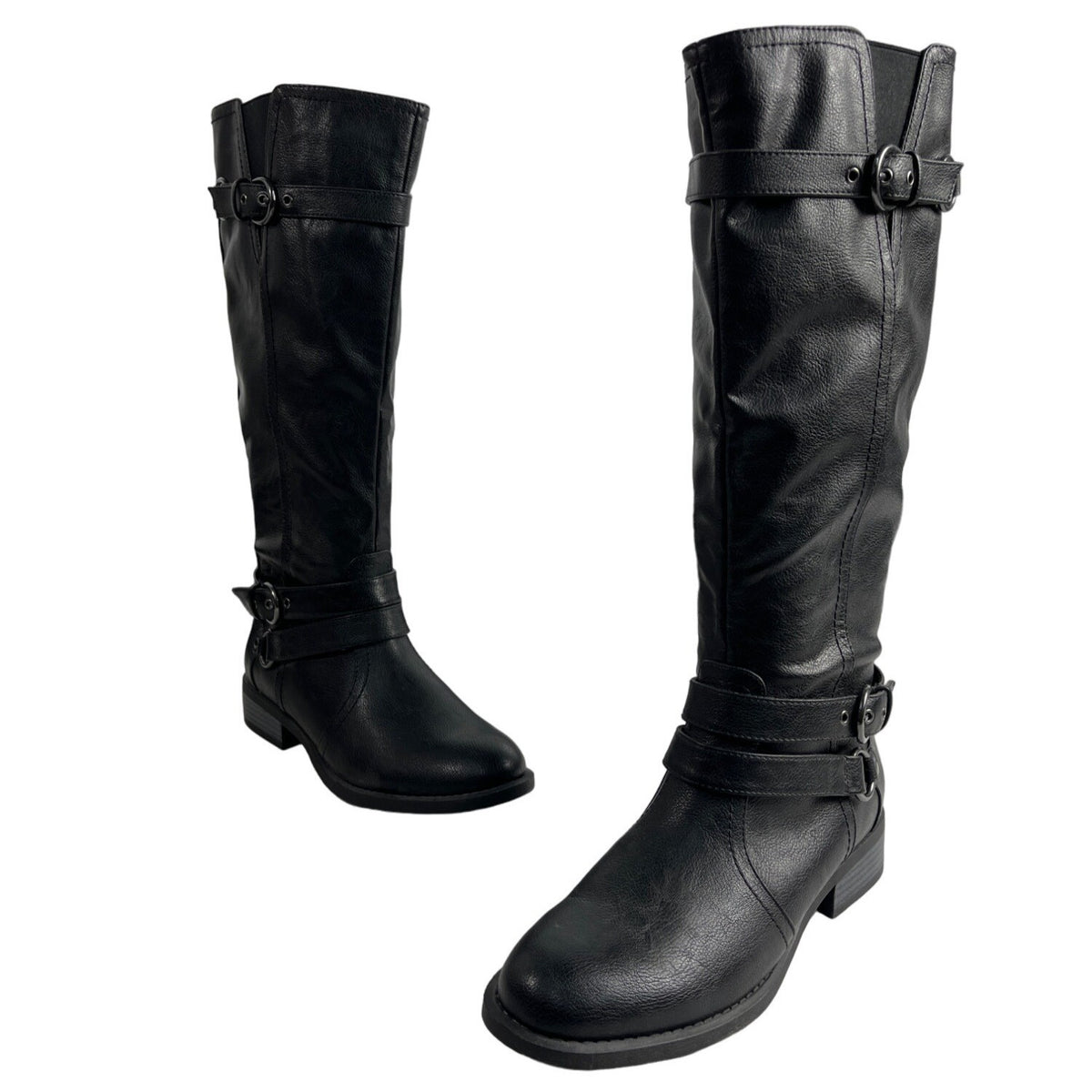 White Mountain Women's Black Loyal Knee High Boots Sz 9.5 - NWOB