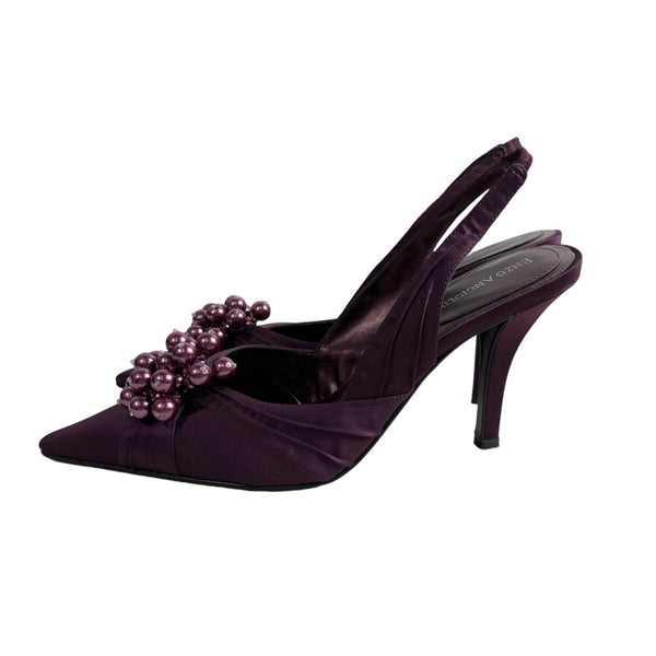 Enzo Angiolini Women's Dark Purple Eaflaviana Pointed 4in Heels Sz 8.5M