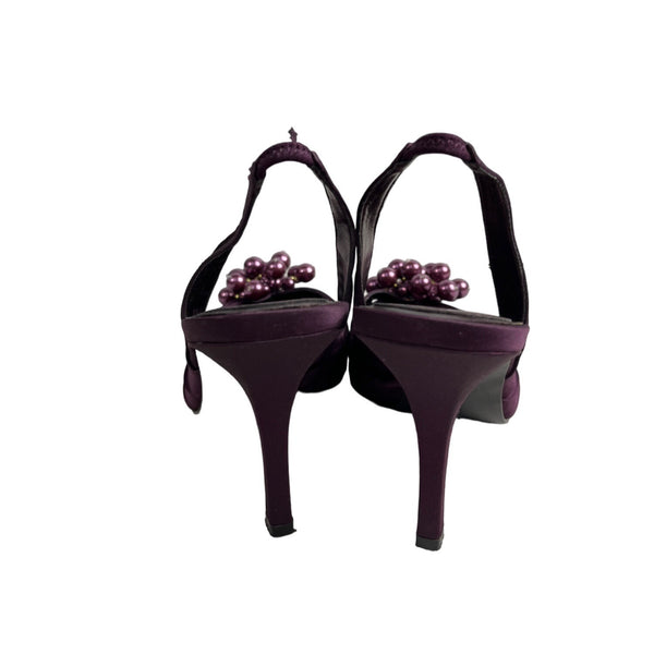 Enzo Angiolini Women's Dark Purple Eaflaviana Pointed 4in Heels Sz 8.5M