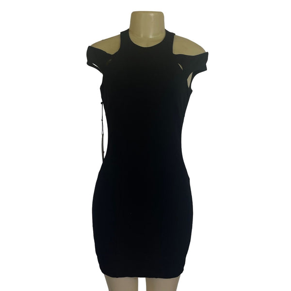 NWT ALi&Jay Bodycon Back Zipper Girly Glam Black Size Medium Women's Dress