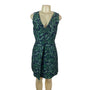 Tropical Leaf Print Sleeveless V-Neck Dress By Sam Edelman Size 8