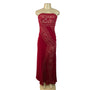 Tadashi Shoji Women's Red Column Strapless Dress Sz 0